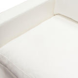 Savannah Slip-Cover Chair in White Natural Linen-Sofas & Loveseats-Diamond Sofa-LOOMLAN