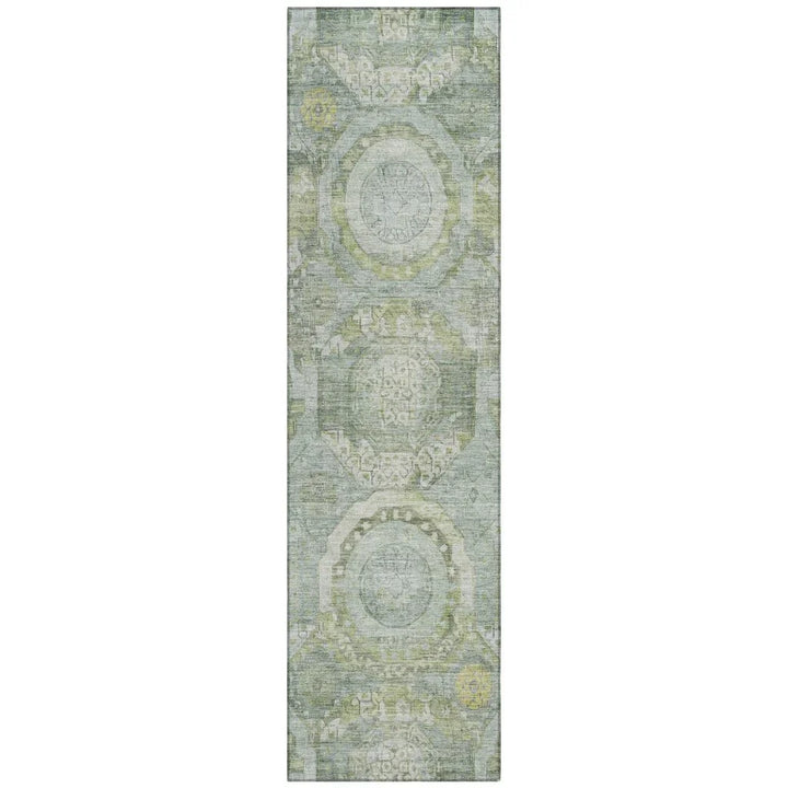 Savarna Green Washable Indoor - Outdoor Rug - LOOMLAN - LOOMLAN Rugs - Outdoor Rugs