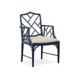 Sawyer Linen Arm Chair-Accent Chairs-Furniture Classics-Blue-LOOMLAN