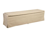 Sawyers Linen Upholstered Backless Bench