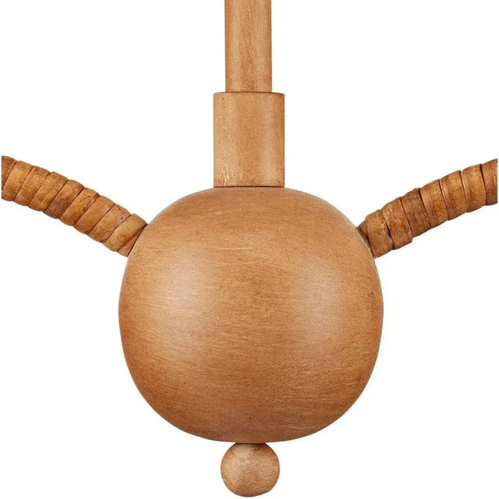 Saxon Rattan Linear Chandelier - LOOMLAN - Currey & Co - Chandeliers