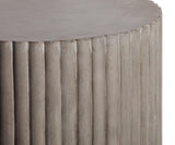 Scallop Accent Table Tall - Grey Outdoor End Table-Outdoor Side Tables-Seasonal Living-LOOMLAN