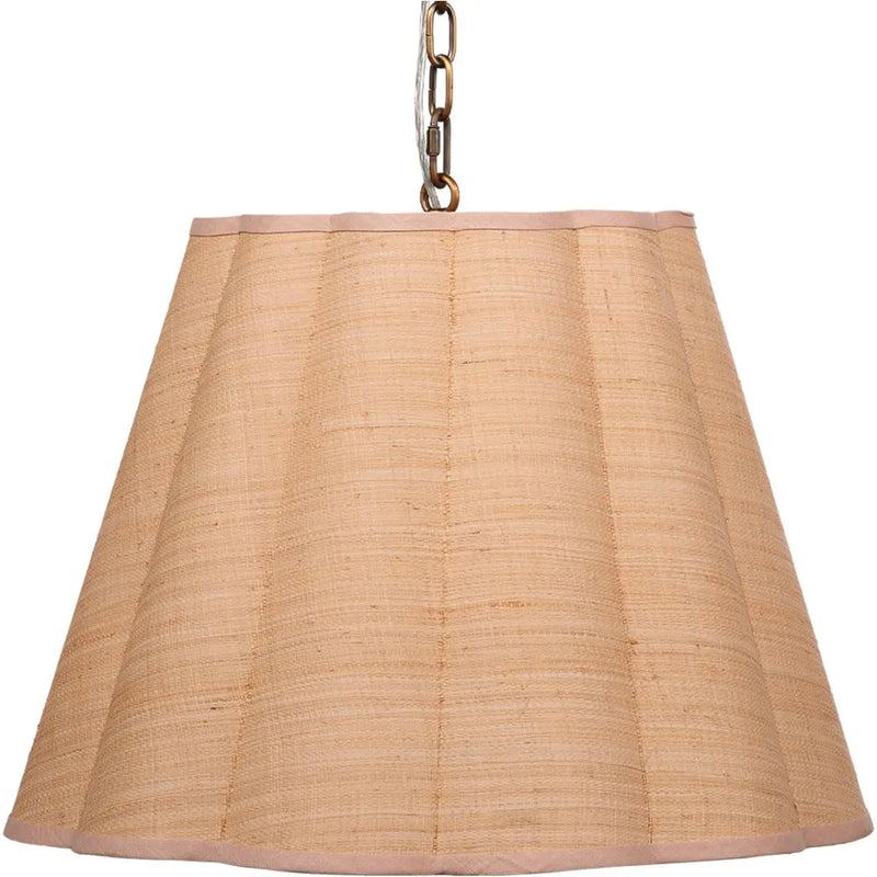 Scalloped 1-Light Hanging Pendant