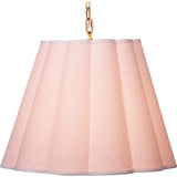 Scalloped 1-Light Hanging Pendant