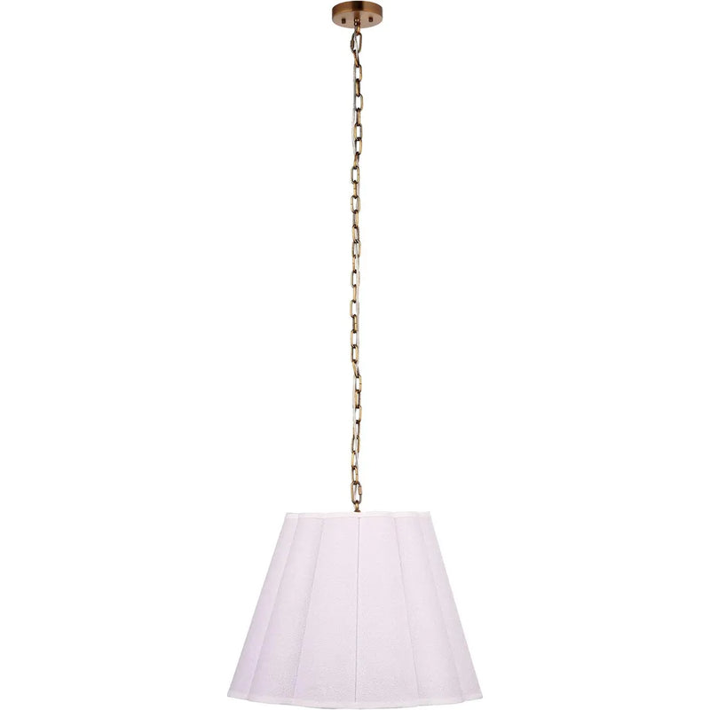 Scalloped 1-Light Hanging Pendant