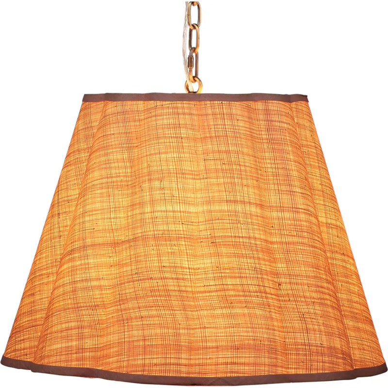 Scalloped 1-Light Hanging Pendant