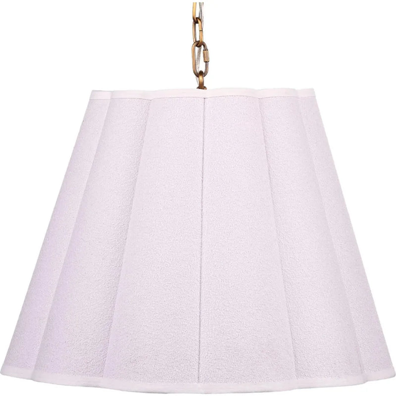 Scalloped 1-Light Hanging Pendant