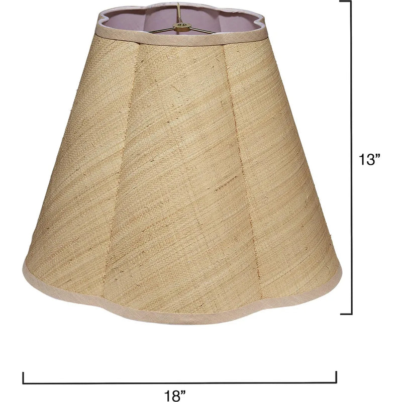 Scalloped Generous Styled Lamp Shade