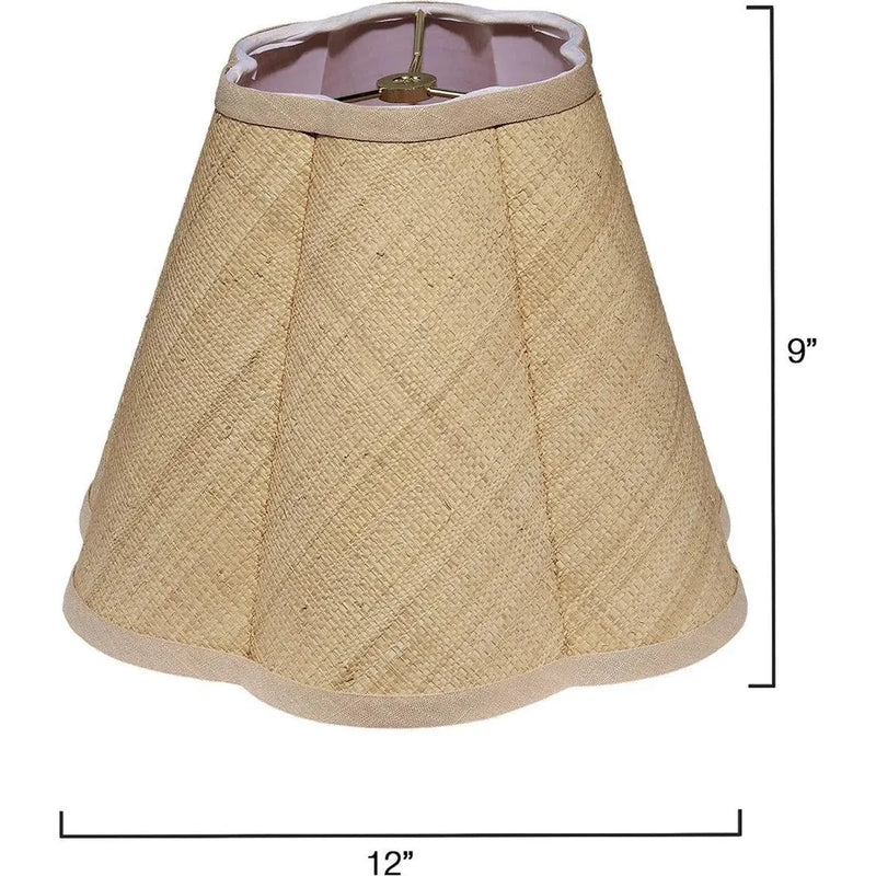 Scalloped Generous Styled Lamp Shade