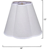 Scalloped Generous Styled Lamp Shade