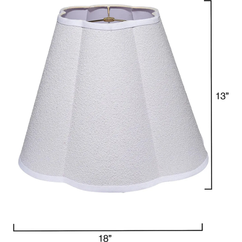 Scalloped Generous Styled Lamp Shade