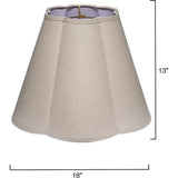 Scalloped Generous Styled Lamp Shade