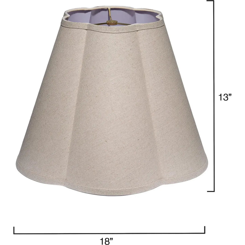 Scalloped Generous Styled Lamp Shade