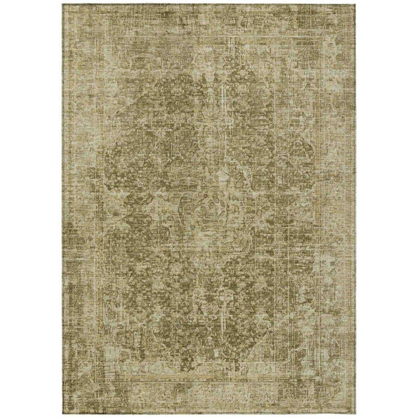 Scarlune Brown Washable Indoor - Outdoor Rug - LOOMLAN - LOOMLAN Rugs - Outdoor Rugs