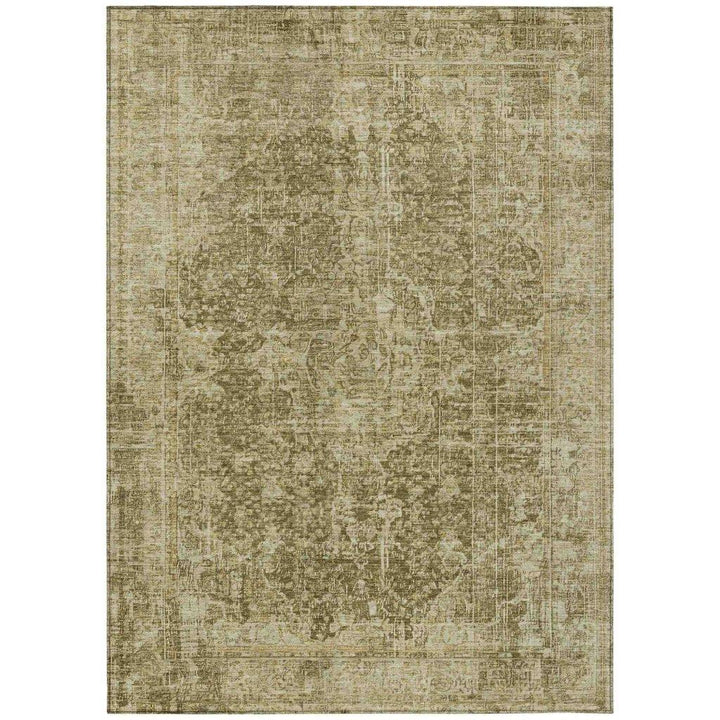 Scarlune Brown Washable Indoor - Outdoor Rug - LOOMLAN - LOOMLAN Rugs - Outdoor Rugs