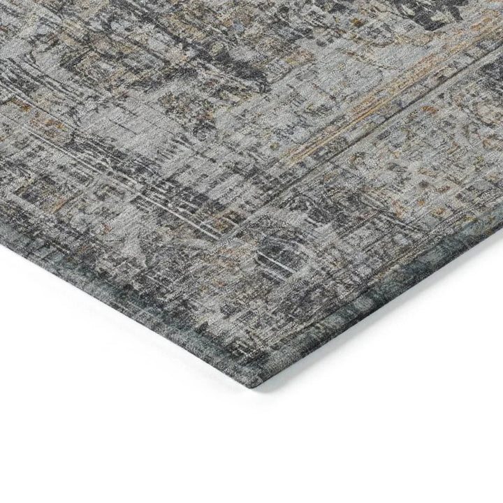 Scarlune Gray Washable Indoor - Outdoor Rug - LOOMLAN - LOOMLAN Rugs - Outdoor Rugs