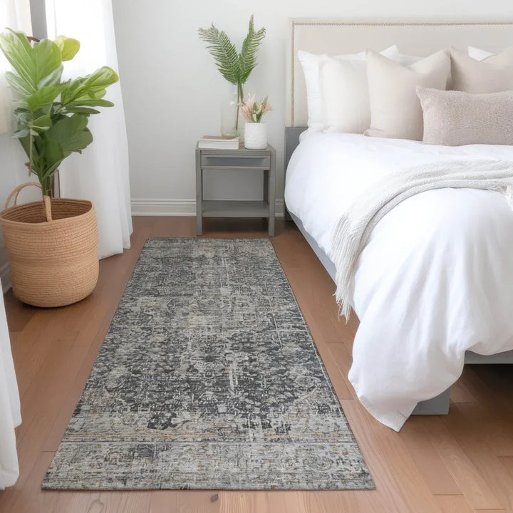 Scarlune Gray Washable Indoor - Outdoor Rug - LOOMLAN - LOOMLAN Rugs - Outdoor Rugs