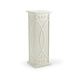 Scottkins Honeycomb Pattern Pedestal-Side Tables-Chelsea House-Off-White-LOOMLAN