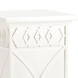 Scottkins Honeycomb Pattern Pedestal-Side Tables-Chelsea House-LOOMLAN