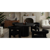 Scout Black Boucle Dining/Accent Arm Chair