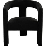 Scout Black Boucle Dining/Accent Arm Chair