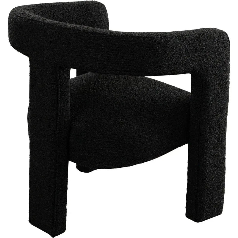 Scout Black Boucle Dining/Accent Arm Chair