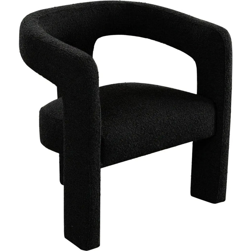 Scout Black Boucle Dining/Accent Arm Chair