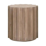 Roma Reclaimed Drum End Table Solid Wood