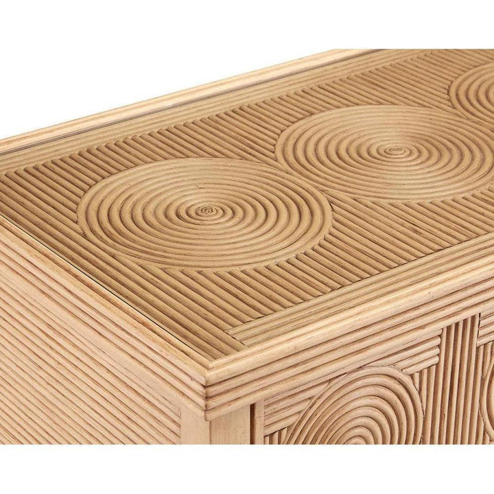 Sea Sand Brushed Brass Santos Chest - LOOMLAN - Currey & Co - Chests