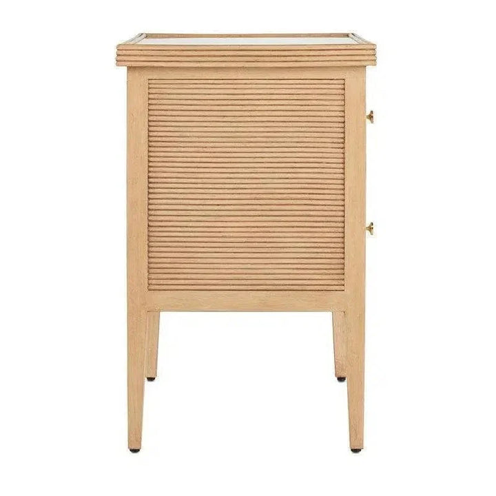 Sea Sand Brushed Brass Santos Chest - LOOMLAN - Currey & Co - Chests