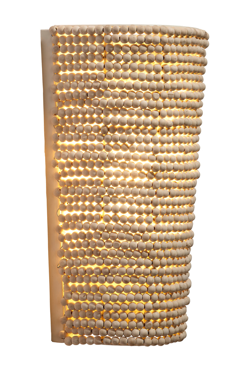 Seawall Beaded Cone Sconce-Wall Sconces-Jamie Young-LOOMLAN