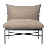 Sectional Armless Chair - Nut Brown Outdoor Modular-Outdoor Modulars-Seasonal Living-LOOMLAN