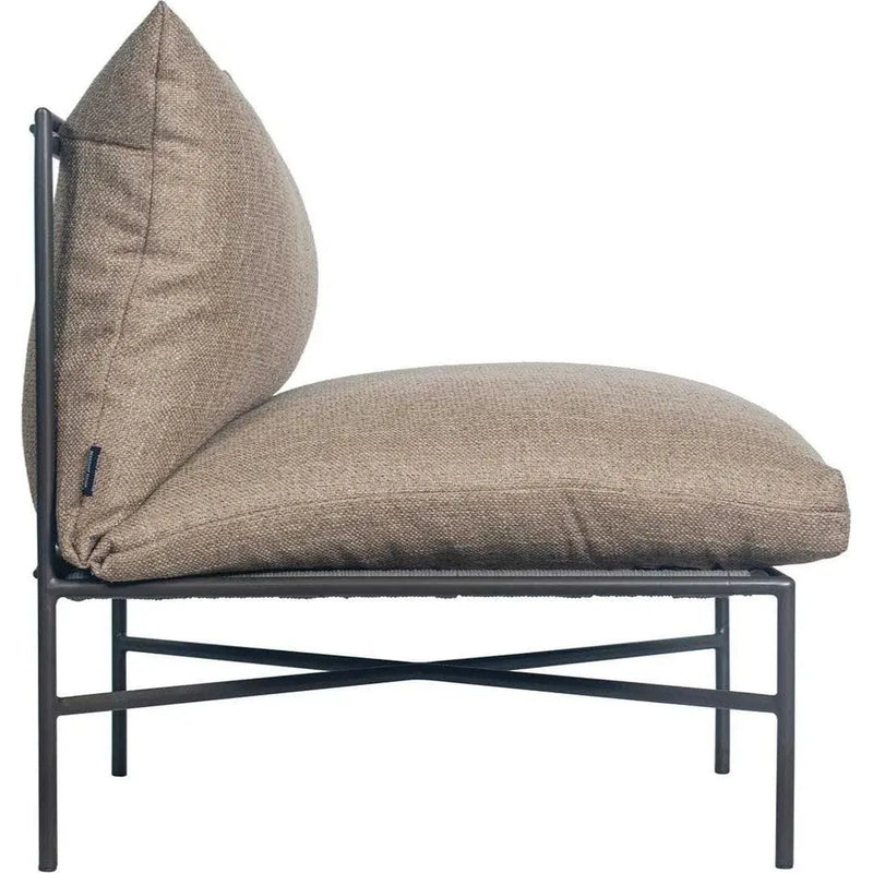 Sectional Chair - Nut Brown Outdoor Modular