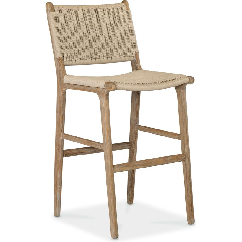 Sedona Durable Teak Wood Outdoor Bar Stool-Outdoor Bar Stools-Sunset West-LOOMLAN