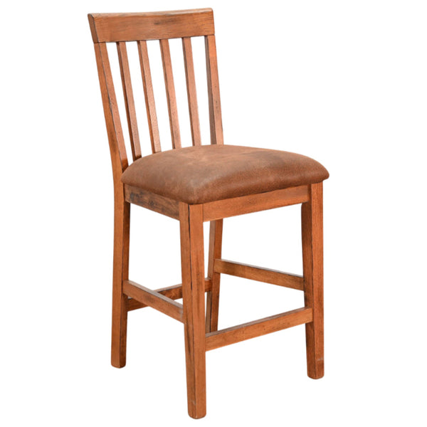 Sedona Slatback Microfiber Barstool 2PC
