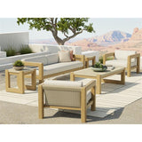 Sedona Teak Wood Outdoor Coffee Table-Outdoor Coffee Tables-Sunset West-LOOMLAN