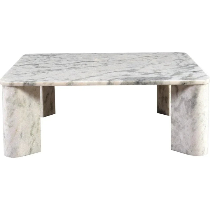 Segment Marble Rectangular Coffee Table - LOOMLAN - Moe's Home - Coffee Tables