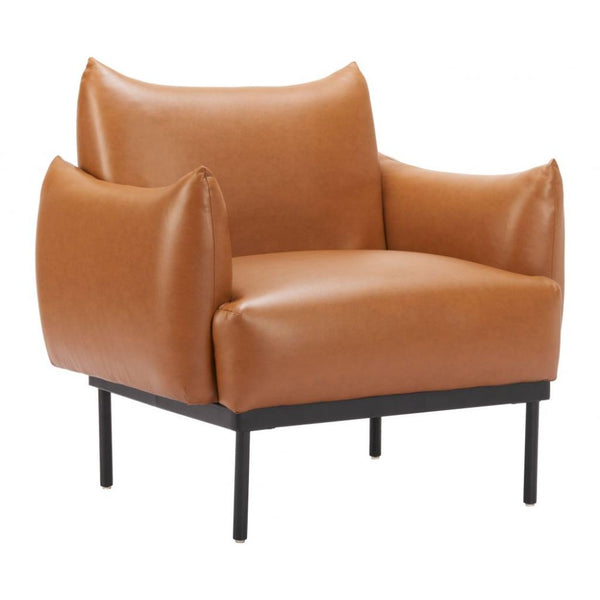 Sekil Faux Leather Club Chair