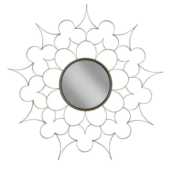 Selena Metalic Gold Framed Wall Mirror - LOOMLAN - Furniture Classics - Wall Mirrors