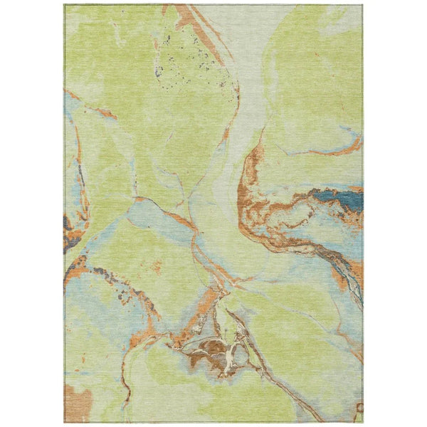 Selene Aloe Washable Indoor-Outdoor Rug-Outdoor Rugs-LOOMLAN Rugs-2'6" x 3'10"-LOOMLAN