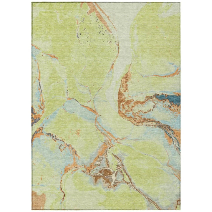 Selene Aloe Washable Indoor-Outdoor Rug-Outdoor Rugs-LOOMLAN Rugs-2'6" x 3'10"-LOOMLAN