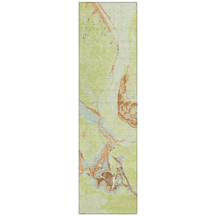 Selene Aloe Washable Indoor-Outdoor Rug-Outdoor Rugs-LOOMLAN Rugs-2'3" x 7'6"-LOOMLAN