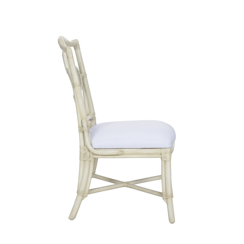 Selene Rattan Frame Grey Side Chair-Club Chairs-Wildwood-LOOMLAN