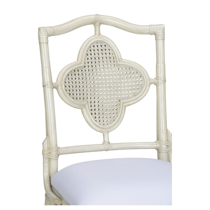 Selene Rattan Frame Grey Side Chair-Club Chairs-Wildwood-LOOMLAN