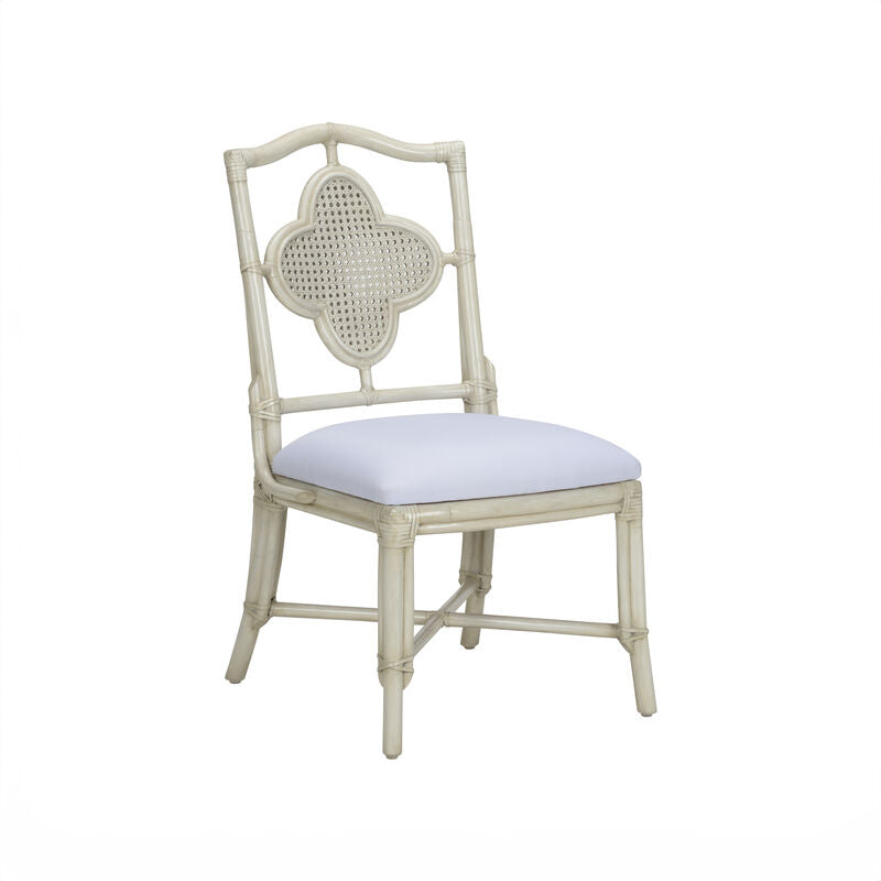 Selene Rattan Frame Grey Side Chair-Club Chairs-Wildwood-LOOMLAN