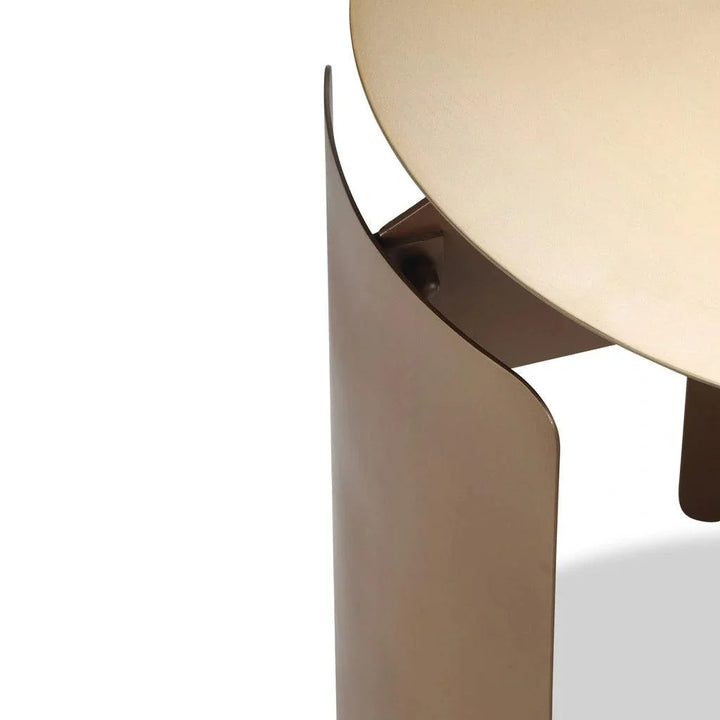 Senshi Industrial Steel Round End Table - LOOMLAN - Urbia - Side Tables