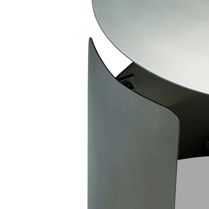 Senshi Industrial Steel Round End Table - LOOMLAN - Urbia - Side Tables
