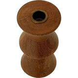 Sequence Natural Mango Wood Candle Holder