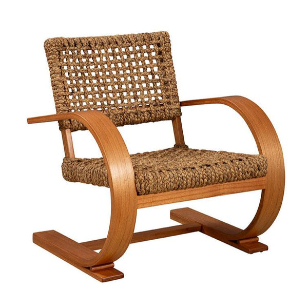 Serena Curved Wood Framed Lounge Chair