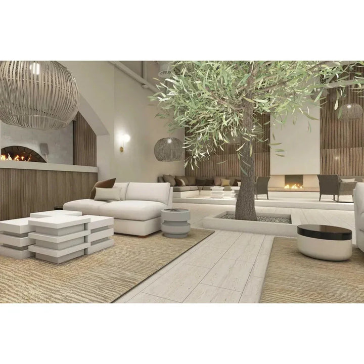 Serenity Grazed Side Table Ceramic Outdoor Accent Table - LOOMLAN - Seasonal Living - Outdoor Side Tables